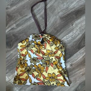 Floral Halter Neck Tank Top